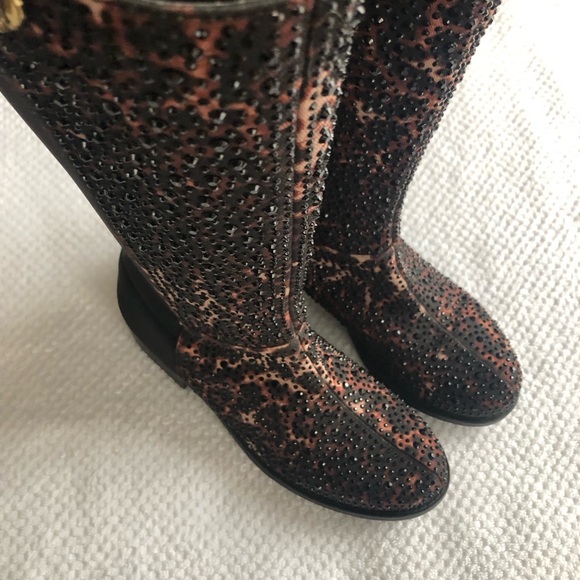 Stuart Weitzman Girls' Boots with Crystals - Picture 4 of 8